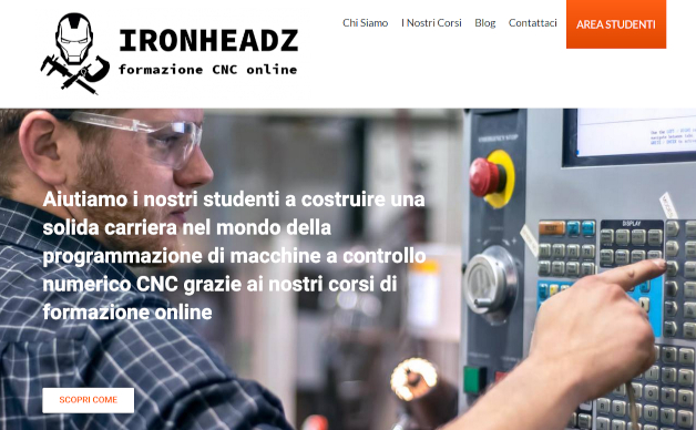 Anche la formazione di macchine CNC si fa online