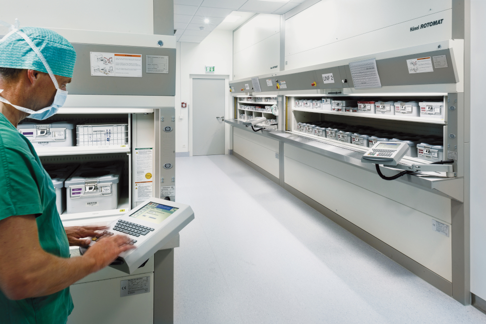 Magazzini verticali settore ospedaliero