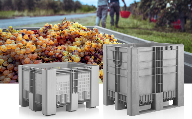 Vino buono grazie ai palletbox igienici di Craemer